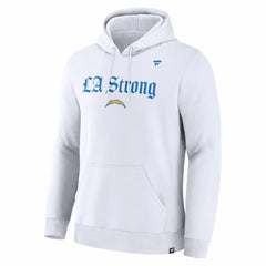 Los Angeles Chargers Unisex LA Strong Premium Fleece Pullover Hoodie - White online