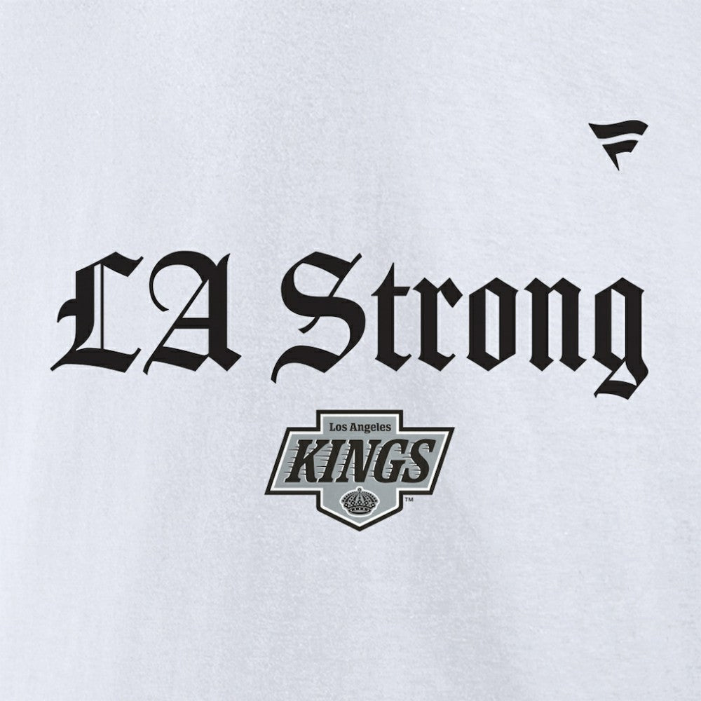 Los Angeles Kings Fanatics Unisex LA Strong Premium Fleece Pullover Hoodie - White Hoodies