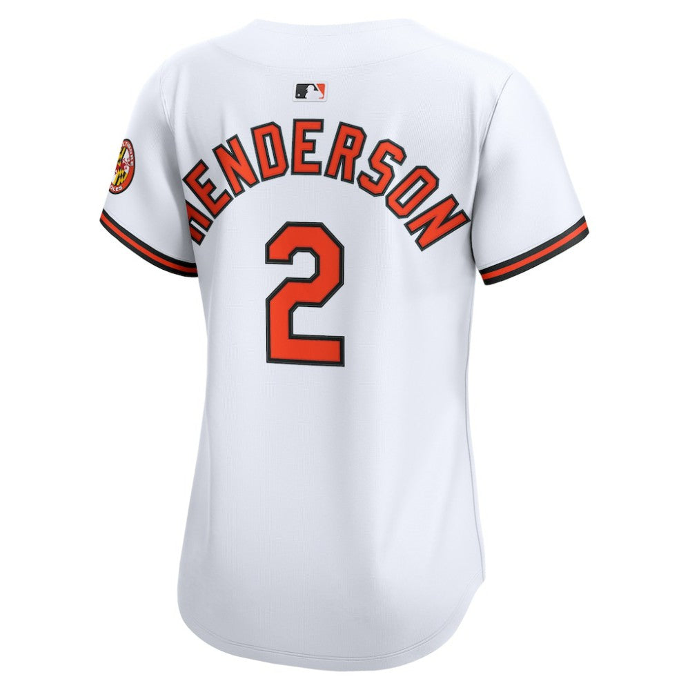 Gunnar Henderson Baltimore Orioles Women's Home Limited Player Jersey White