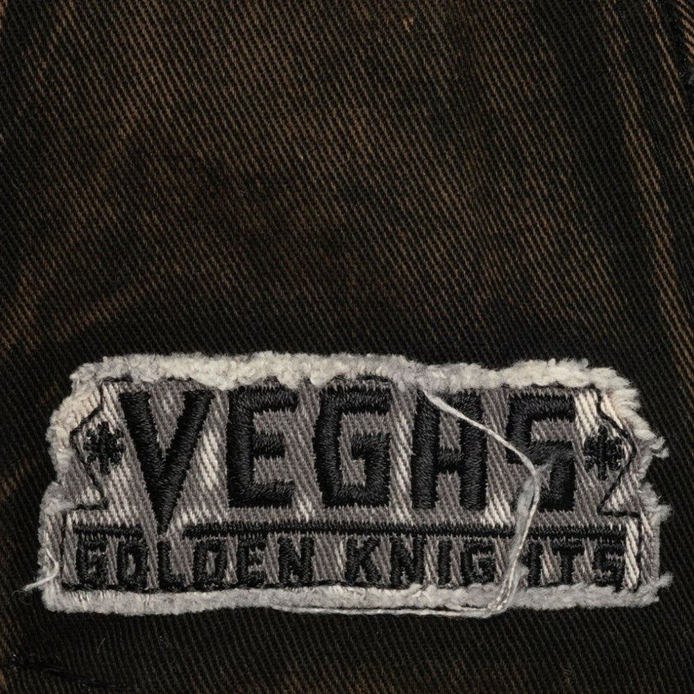 Vegas Golden Knights Mitchell & Ness Downtown Snow Wash Pro-Crown Adjustable Hat - Black Hats