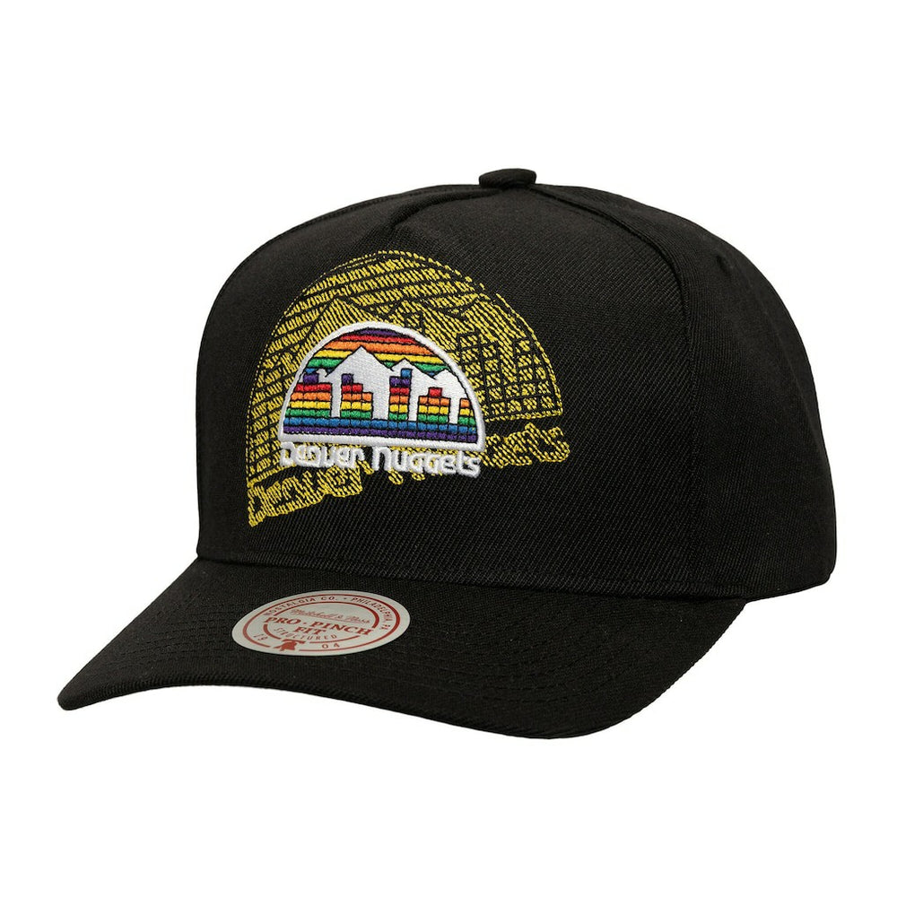 Denver Nuggets Tilted Pro Pinch Adjustable Hat sale - Black cheap