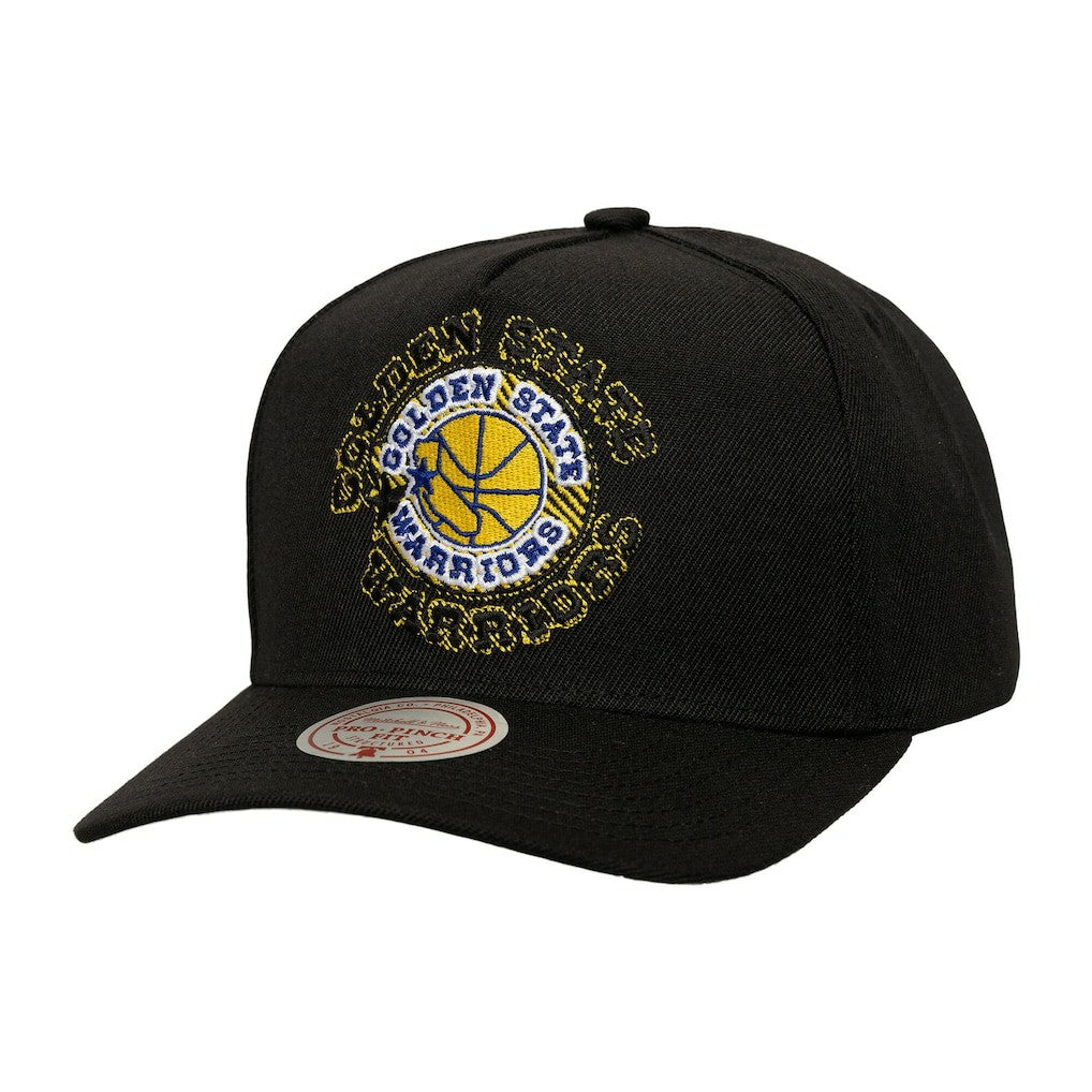 Golden State Warriors Tilted Pro Pinch Adjustable Hat sale - Black online