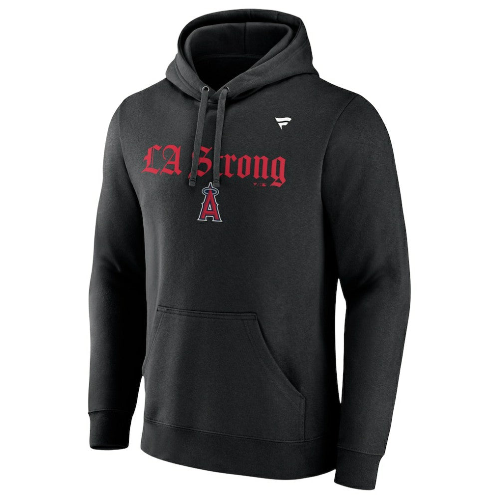 Los Angeles Angels Unisex LA Strong Fleece Pullover Hoodie Black