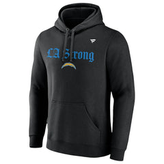 Los Angeles Chargers Unisex LA Strong Fleece Pullover Hoodie - Black cheap