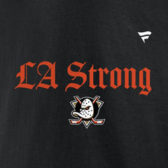 Anaheim Ducks Fanatics Unisex LA Strong Fleece Pullover Hoodie - Black Hoodies