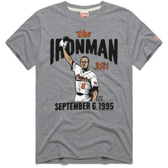 Cal Ripken Jr. Baltimore Orioles Homage Graphic Player T-Shirt Gray