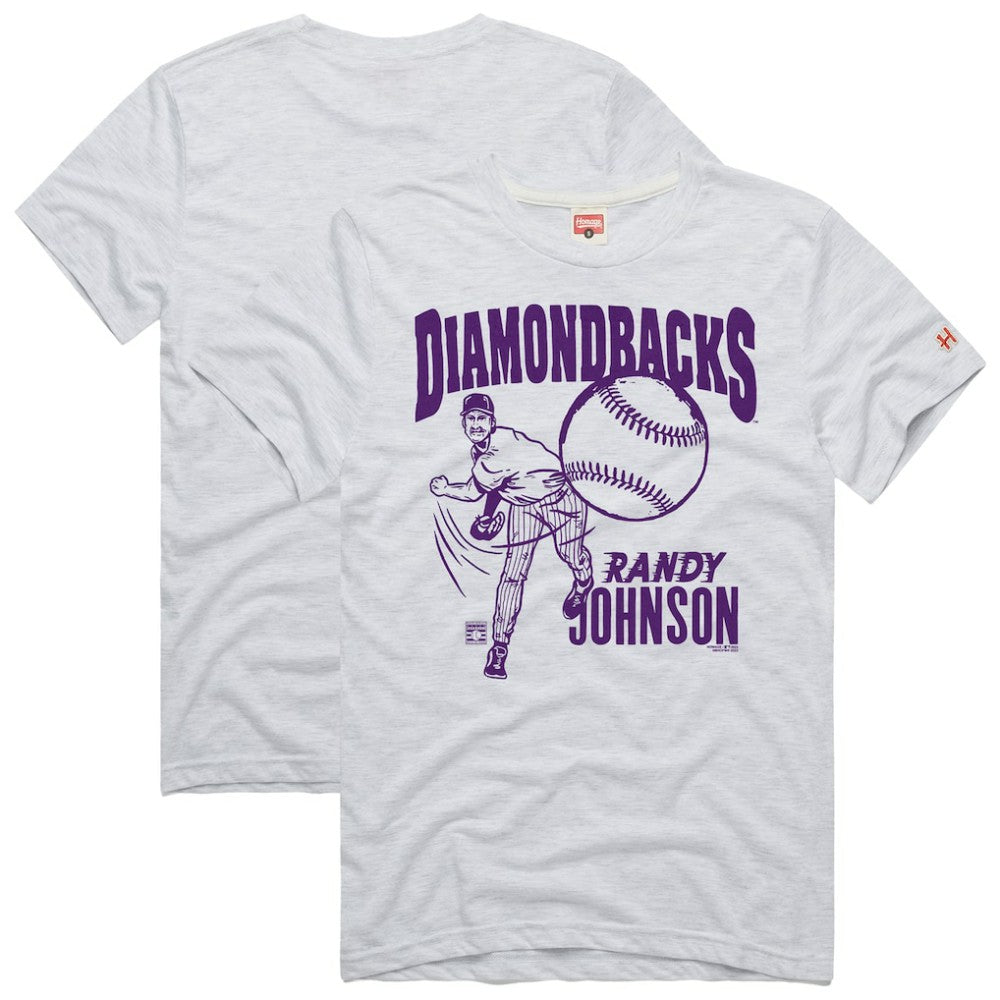 Randy Johnson Arizona Diamondbacks Homage Graphic Player T-Shirt Ash
