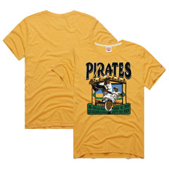 Roberto Clemente Pittsburgh Pirates Homage Graphic Player Tri-Blend T-Shirt Gold