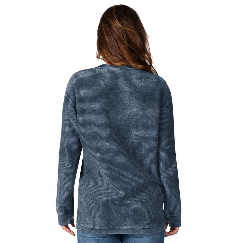 Minnesota Twins G-III 4Her by Carl Banks Women's Comfy Cord Pullover Sweatshirt Navy