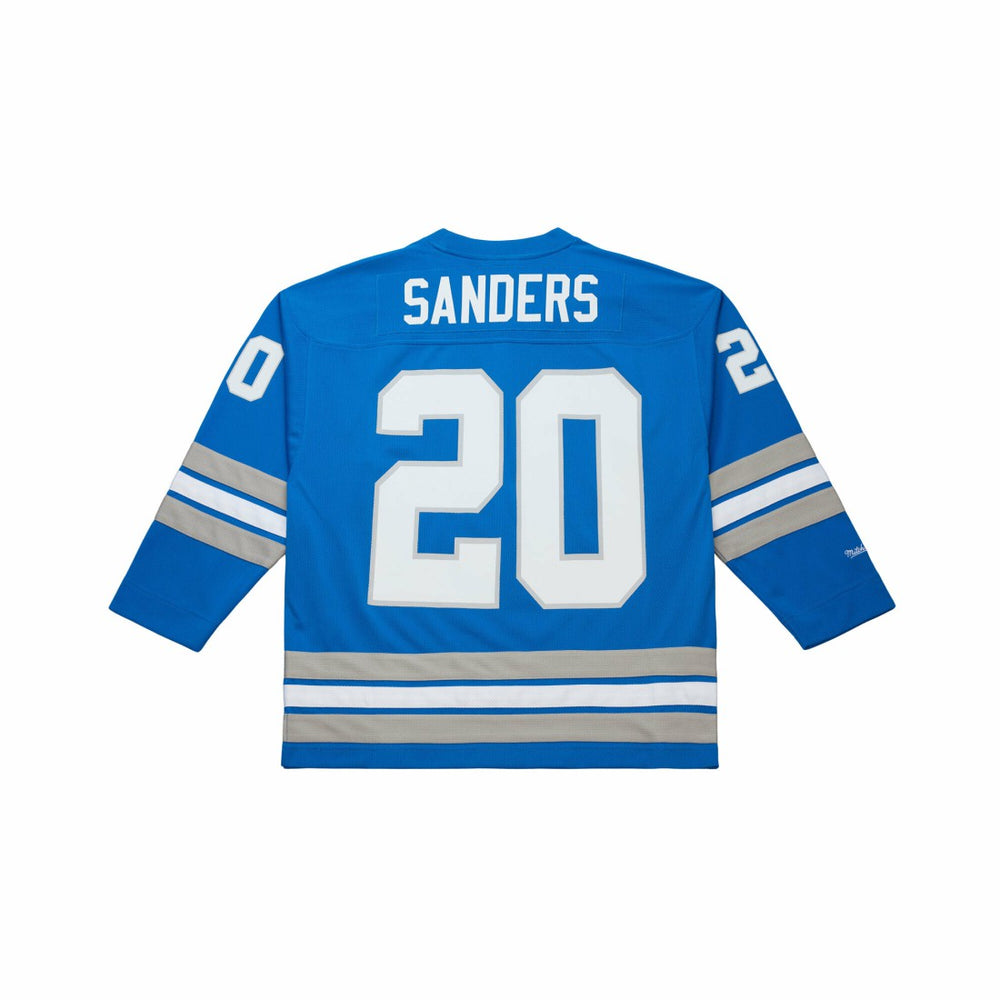 Barry Sanders Detroit Lions Maxxed Out Fashion Hockey Jersey - Blue outlet
