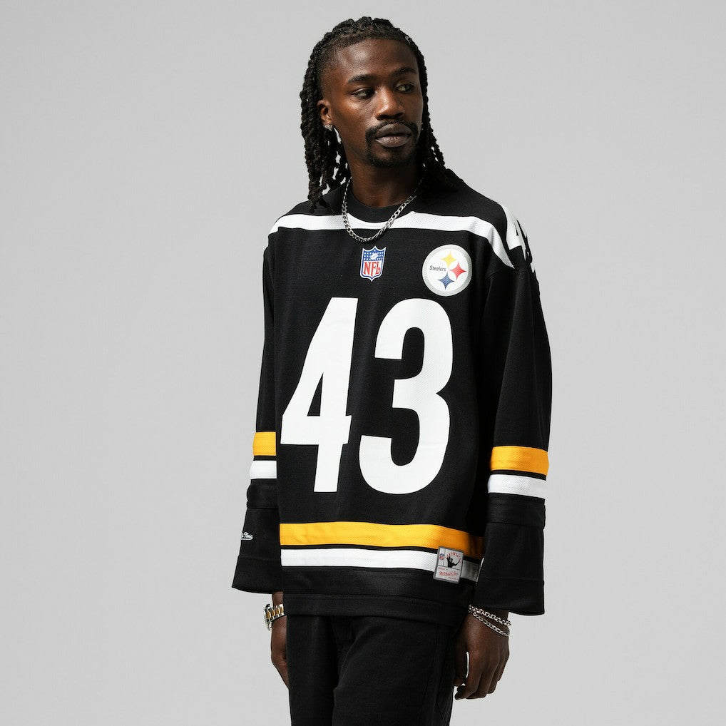 Troy Polamalu Pittsburgh Steelers Maxxed Out Fashion Hockey Jersey - Black sale