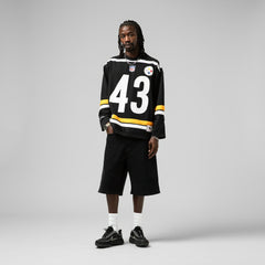 Troy Polamalu Pittsburgh Steelers Maxxed Out Fashion Hockey Jersey - Black sale