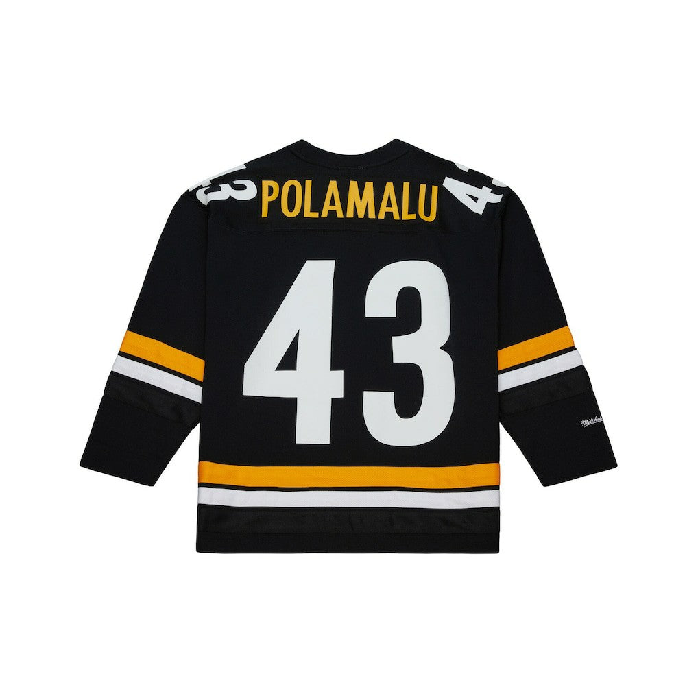Troy Polamalu Pittsburgh Steelers Maxxed Out Fashion Hockey Jersey - Black sale