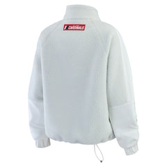 St. Louis Cardinals WEAR by Erin Andrews Women's Polar Fleece Quarter-Zip Jacket Gray