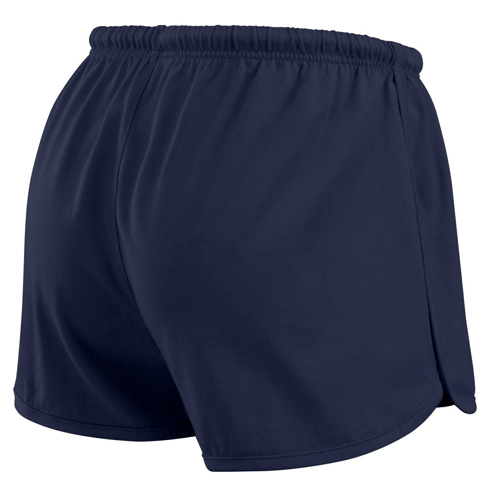 Houston Astros WEAR by Erin Andrews Women's Heavy Rugby Jersey Cropped Long Sleeve T-Shirt & Shorts Lounge Set Navy
