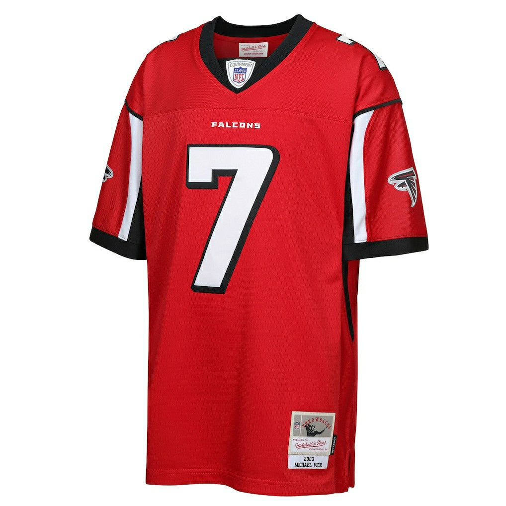 Michael Vick Atlanta Falcons Youth 2003 Legacy Retired Player Jersey - Red outlet