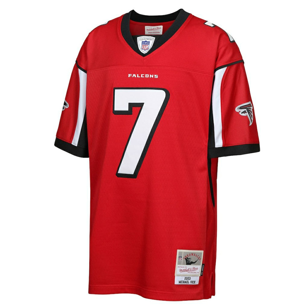 Michael Vick Atlanta Falcons Youth 2003 Legacy Retired Player Jersey - Red outlet