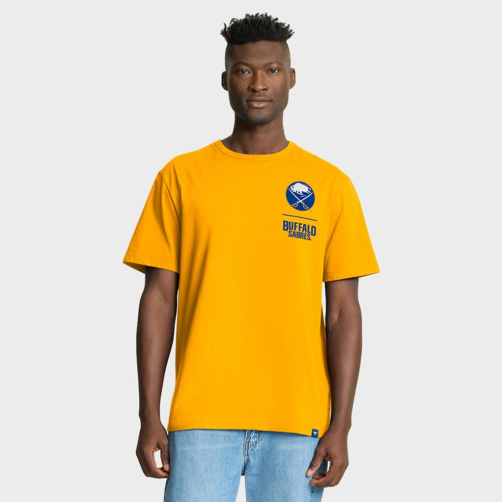 Buffalo Sabres Fanatics Crash The Net Legacy T-Shirt - Gold T-shirts