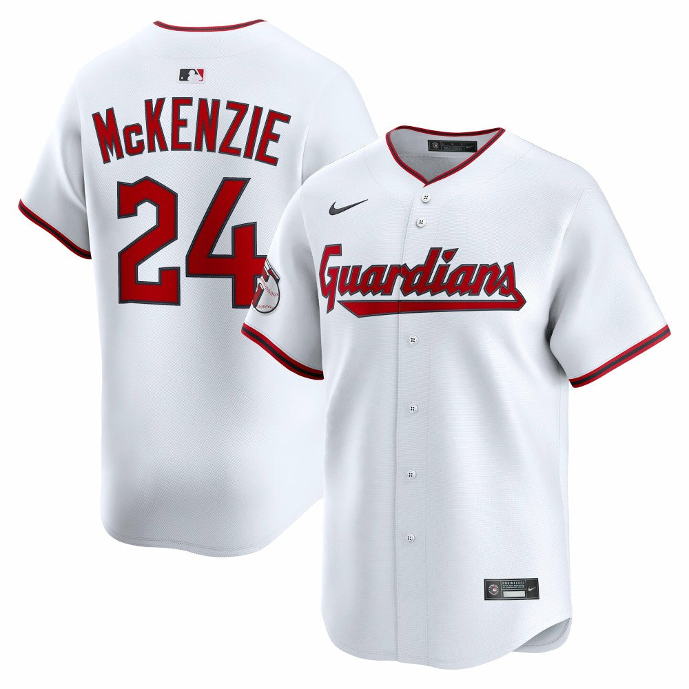 Triston McKenzie Cleveland Guardians Home Limited Player Jersey White