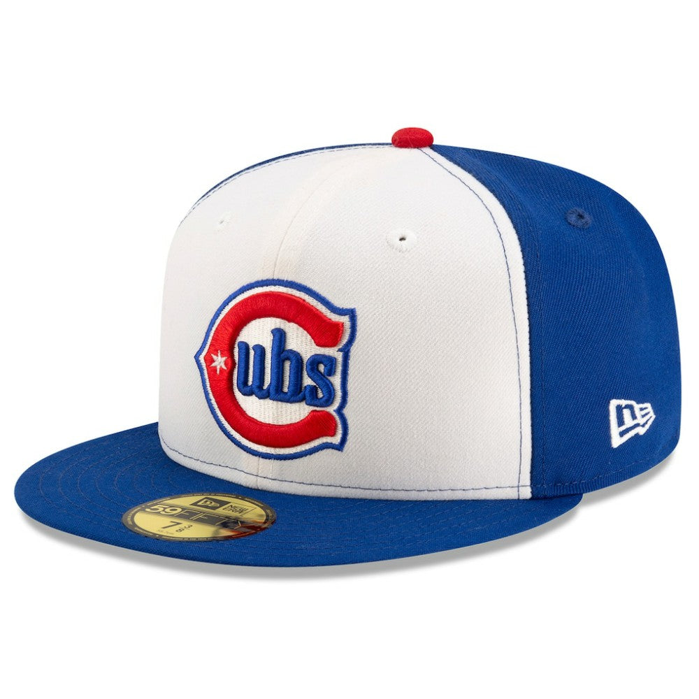 Chicago Cubs Alternate Authentic Collection On-Field 59FIFTY Fitted Hat White/Royal