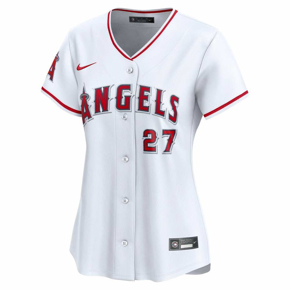 Mike Trout Los Angeles Angels Women's Home Limited Player Jersey White