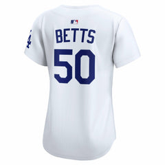 Mookie Betts Los Angeles Dodgers Women's Home Limited Player Jersey White