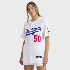 Mookie Betts Los Angeles Dodgers Women's Home Limited Player Jersey White