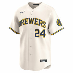 William Contreras Milwaukee Brewers Home Limited Player Jersey Cream