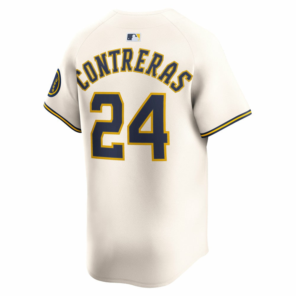 William Contreras Milwaukee Brewers Home Limited Player Jersey Cream
