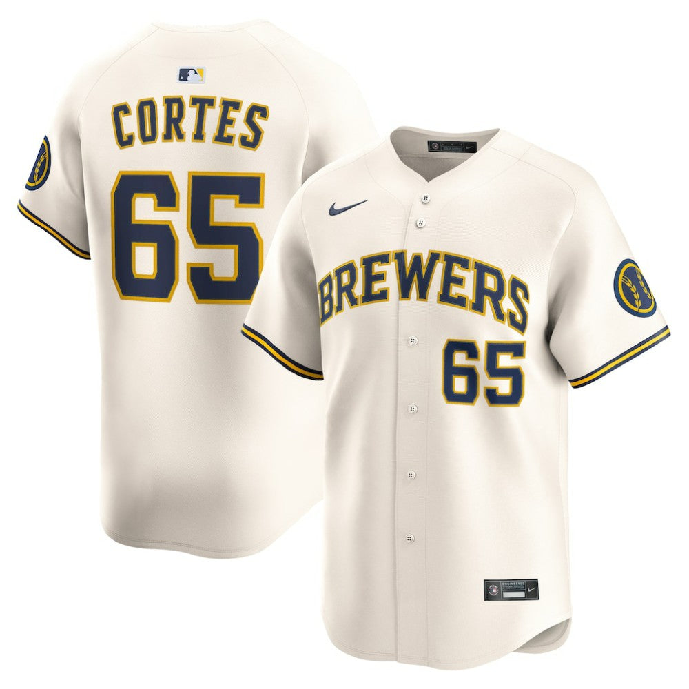 Nestor Cortes Milwaukee Brewers Home Limited Player Jersey Cream