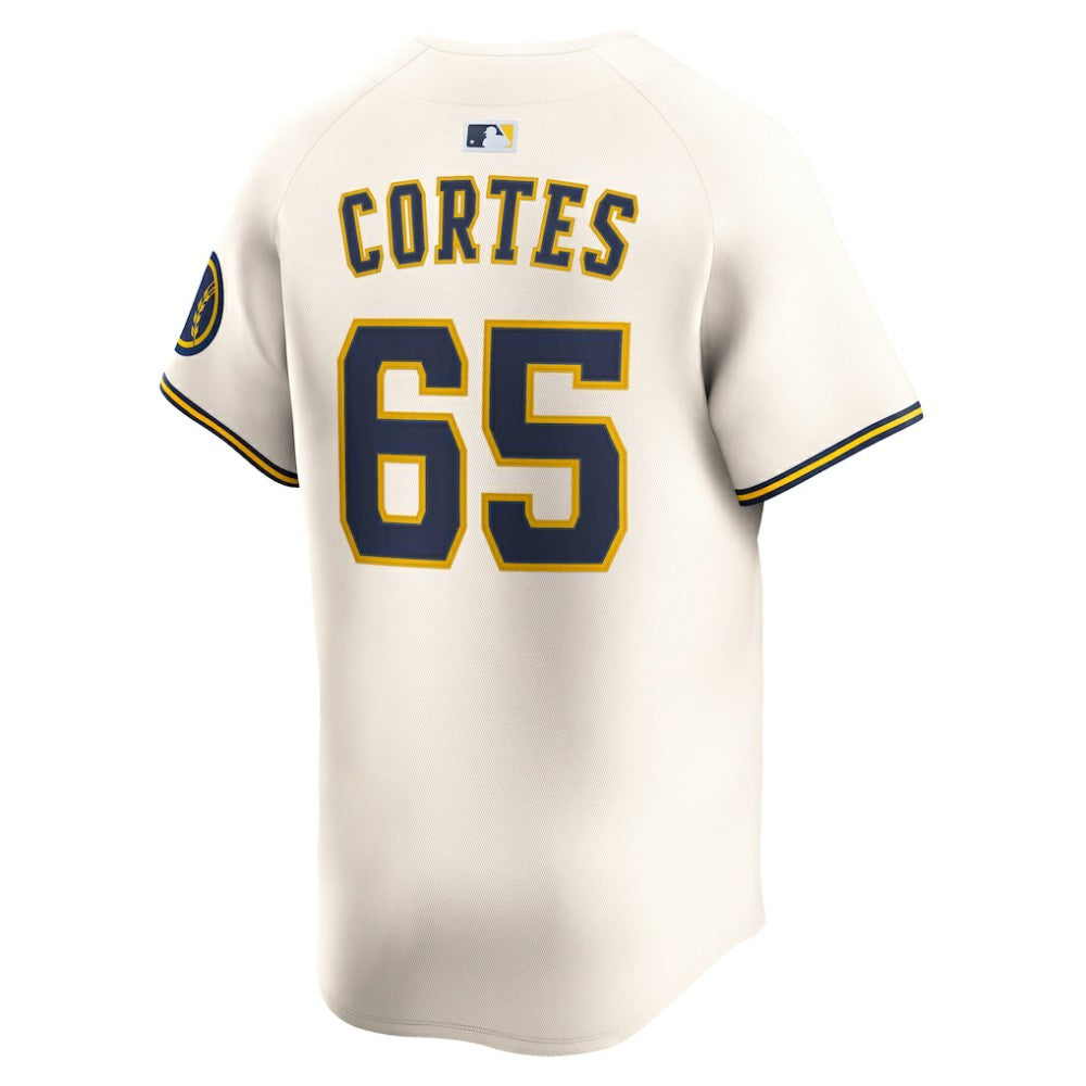 Nestor Cortes Milwaukee Brewers Home Limited Player Jersey Cream