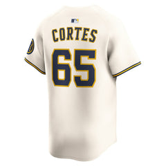 Nestor Cortes Milwaukee Brewers Home Limited Player Jersey Cream