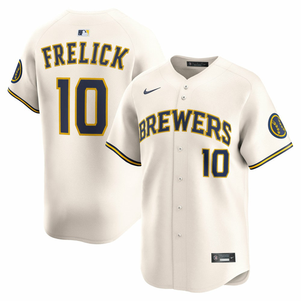 Sal Frelick Milwaukee Brewers Home Limited Player Jersey Cream