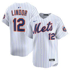 Francisco Lindor New York Mets Home Limited Jersey White