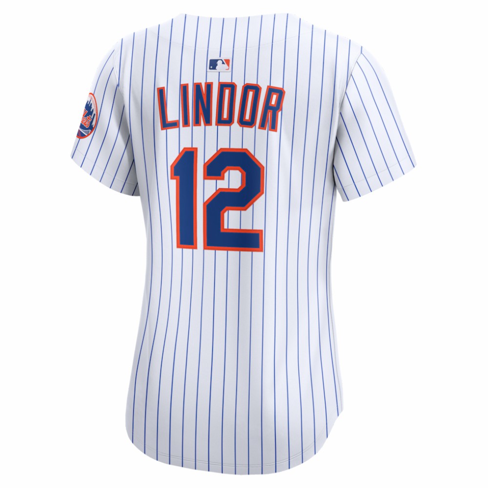 Francisco Lindor New York Mets Women's Home Limited Jersey White