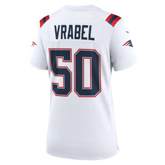 Mike Vrabel New England Patriots Women's Retired Player Game Jersey - White on sale