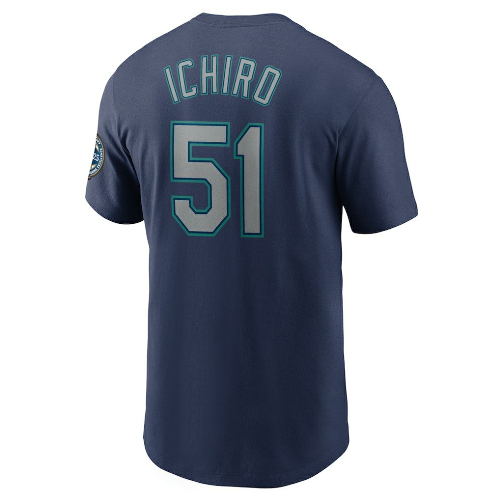 Ichiro Suzuki Seattle Mariners 2025 National Baseball Hall of Fame Name & Number T-Shirt Navy