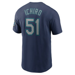 Ichiro Suzuki Seattle Mariners 2025 National Baseball Hall of Fame Name & Number T-Shirt Navy