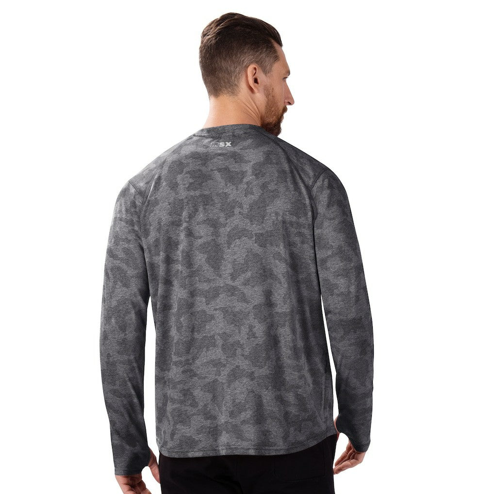 Philadelphia Eagles MSX by Michael Strahan Performance Camo Long Sleeve T-Shirt - Black sale