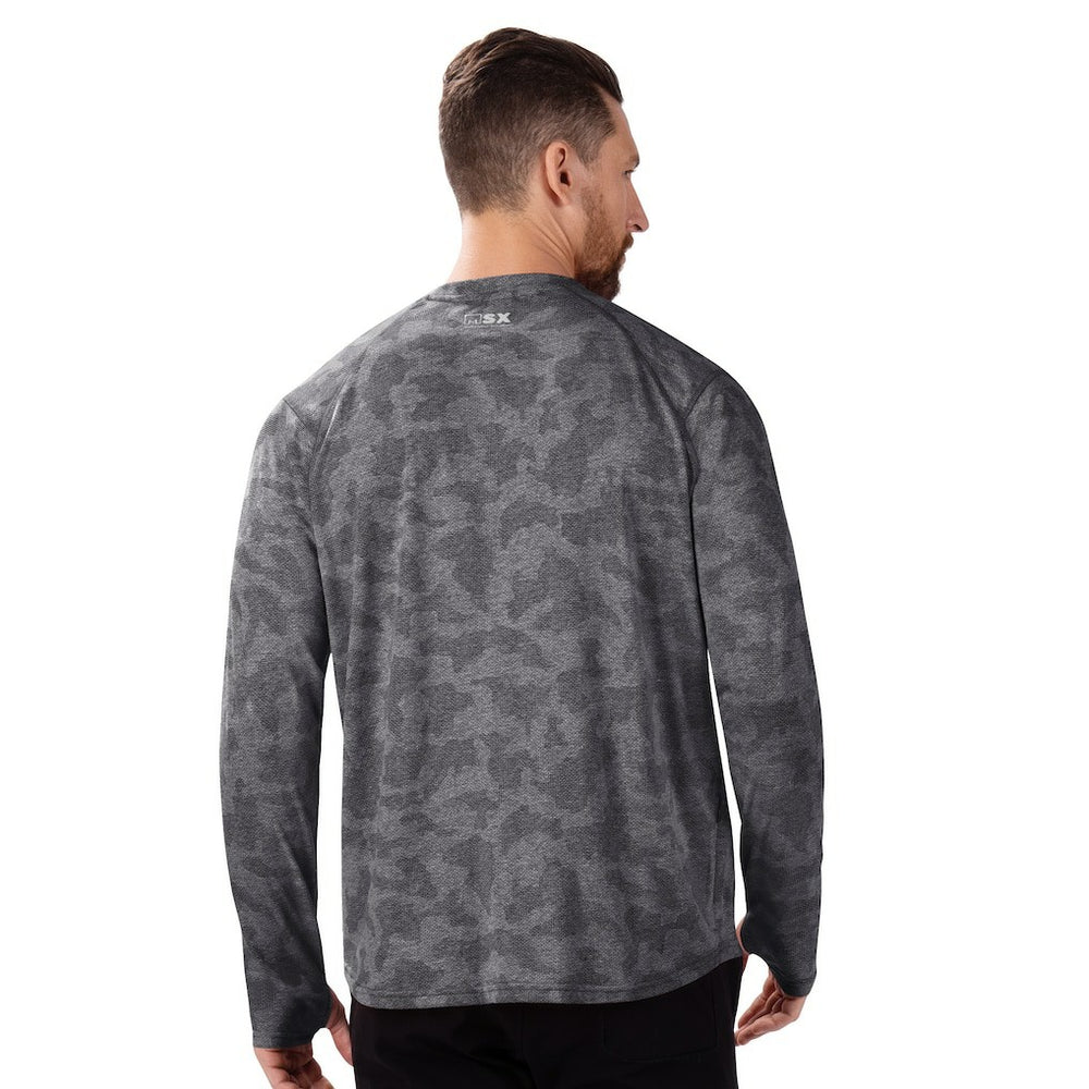 Atlanta Falcons MSX by Michael Strahan Performance Camo Long Sleeve T-Shirt - Black online
