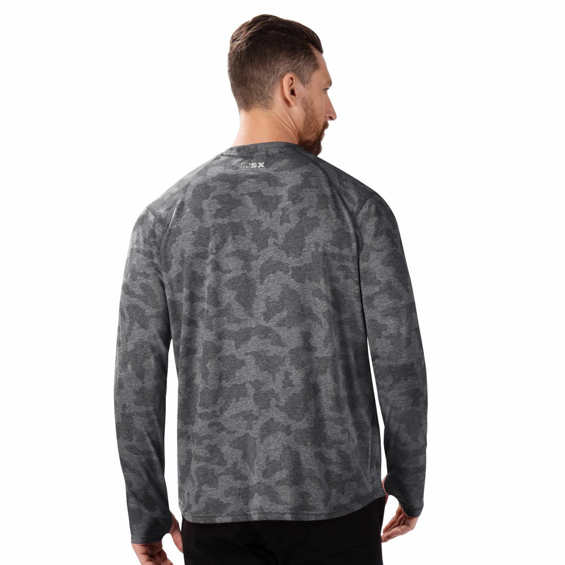 Green Bay Packers MSX by Michael Strahan Performance Camo Long Sleeve T-Shirt - Black outlet