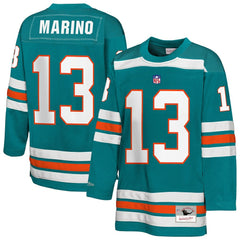 Dan Marino Miami Dolphins Youth Hockey Fashion Jersey - Aqua for sale