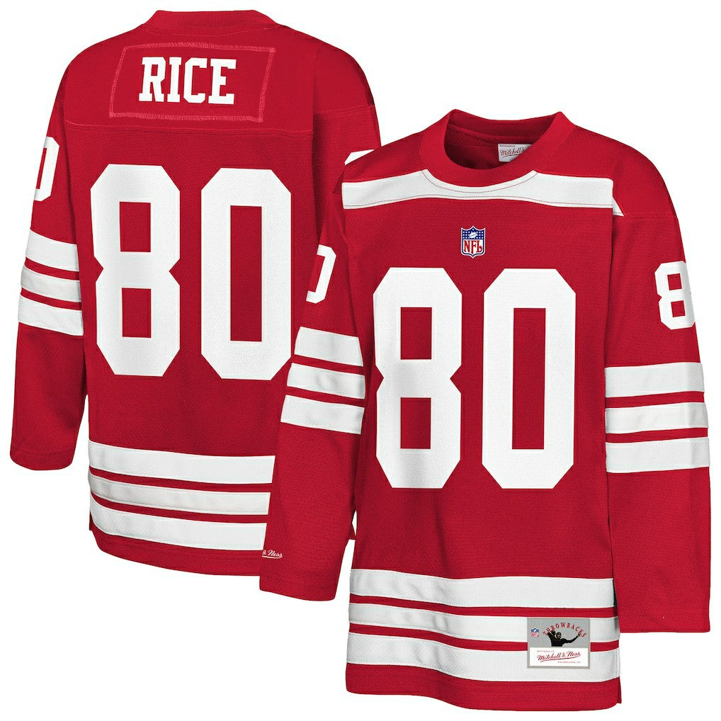 Jerry Rice San Francisco 49ers Youth Hockey Fashion Jersey - Scarlet sale