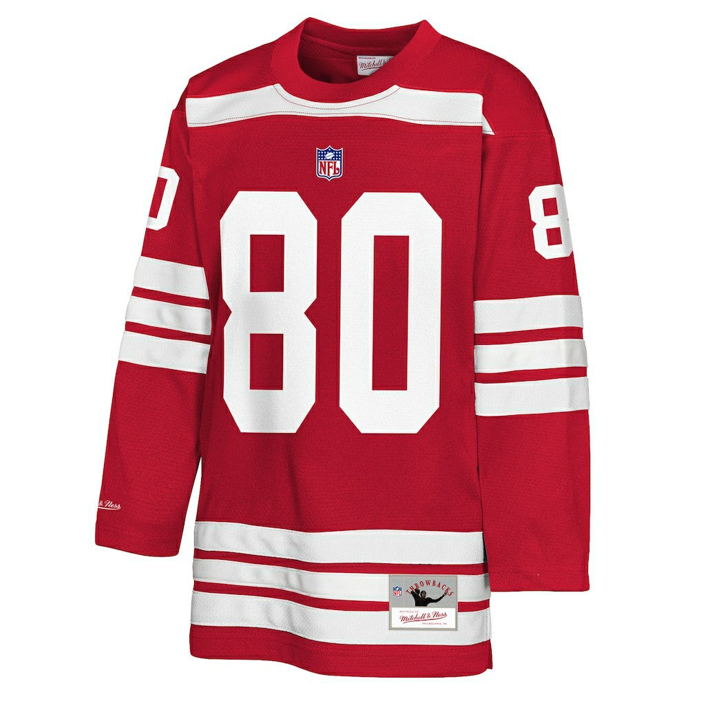 Jerry Rice San Francisco 49ers Youth Hockey Fashion Jersey - Scarlet sale