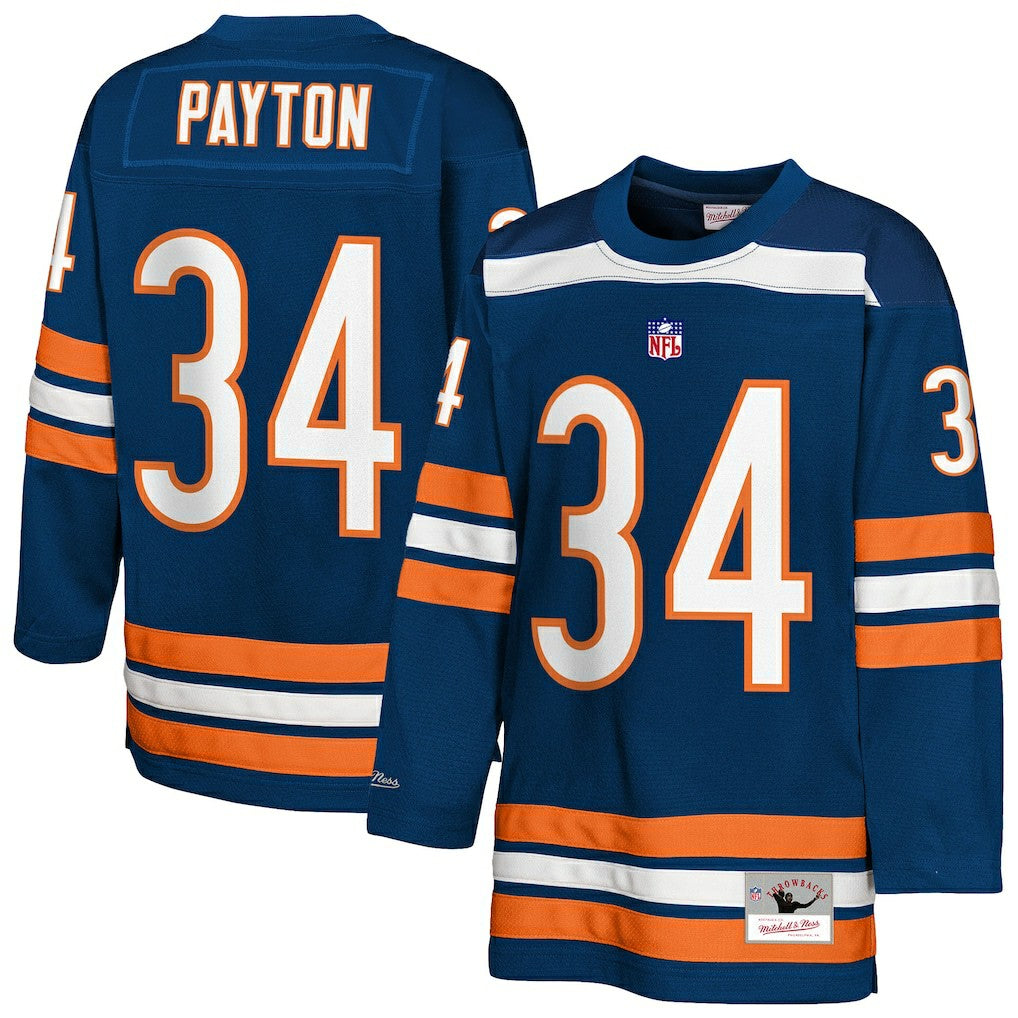 Walter Payton Chicago Bears Youth Hockey Fashion Jersey - Navy outlet