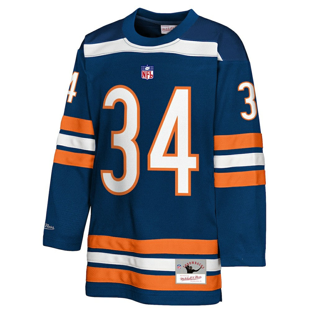 Walter Payton Chicago Bears Youth Hockey Fashion Jersey - Navy outlet