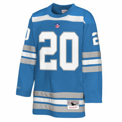 Barry Sanders Detroit Lions Youth Hockey Fashion Jersey - Blue discount
