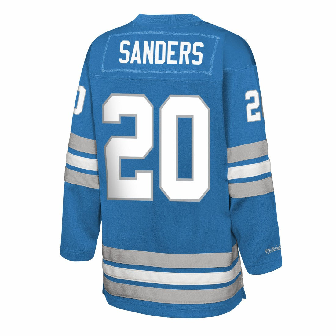 Barry Sanders Detroit Lions Youth Hockey Fashion Jersey - Blue discount