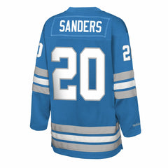 Barry Sanders Detroit Lions Youth Hockey Fashion Jersey - Blue discount