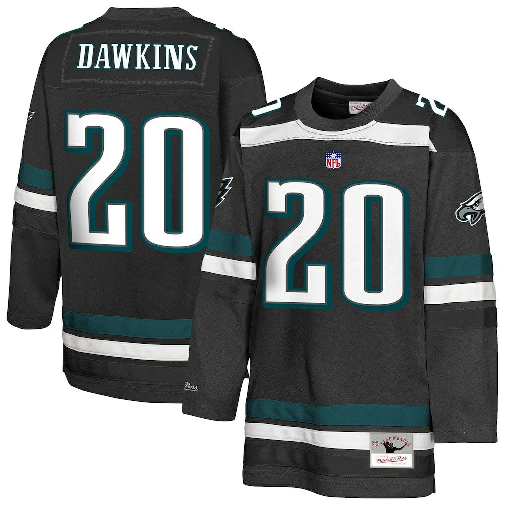 Brian Dawkins Philadelphia Eagles Youth Hockey Fashion Jersey - Black cheap
